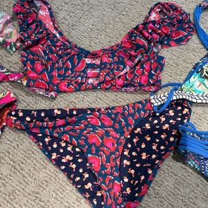 Floral Ruffle Bikini Set